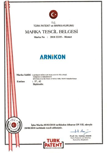 Certificat de marque de marque
