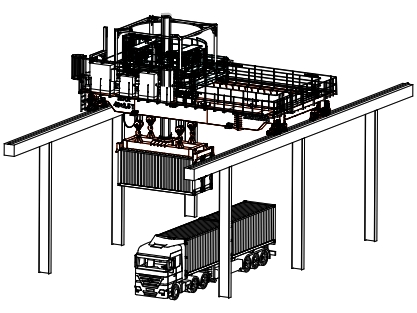 Dessin technique de pont de process