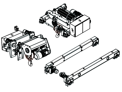Dessin technique de kit pont roulant